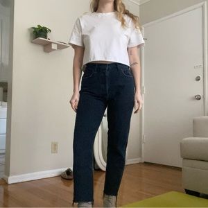 Agolde Riley high rise crop jean
